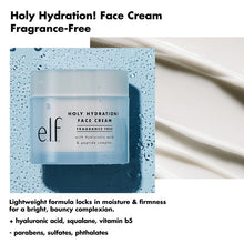 Cargar imagen en el visor de la galería, Elf skin Holy Hydration Face cream fragance free With Hyaluronic acid + peptides