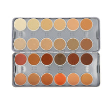 Cargar imagen en el visor de la galería, Kryolan Camouflage Creme 24 Palette
