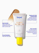 Cargar imagen en el visor de la galería, SUPERGOOP! GLOWSCREEN SUNSCREEN BROAD SPECTRUM SPF 40 (PREBASE DE MAQUILLAJE)