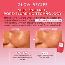 Cargar imagen en el visor de la galería, GLOW RECIPE Strawberry BHA Pore-Smooth Blur Drops
