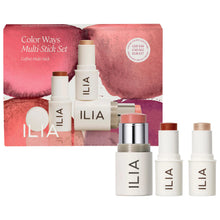 Cargar imagen en el visor de la galería, ILIA Color Ways Multi-Stick Cream Blush + Highlighter Set