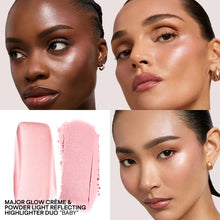 Cargar imagen en el visor de la galería, Patrick Ta Major Glow Crème &amp; Powder Light Reflecting Translucent Highlighter Duo (Baby)
