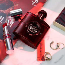 Cargar imagen en el visor de la galería, Yves Saint Laurent Black Opium Eau de Parfum Over Red with Cherry &amp; Coffee
