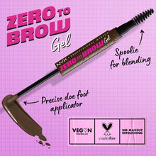 Cargar imagen en el visor de la galería, NYX ZERO TO BROW LONGWEAR BROW GEL
